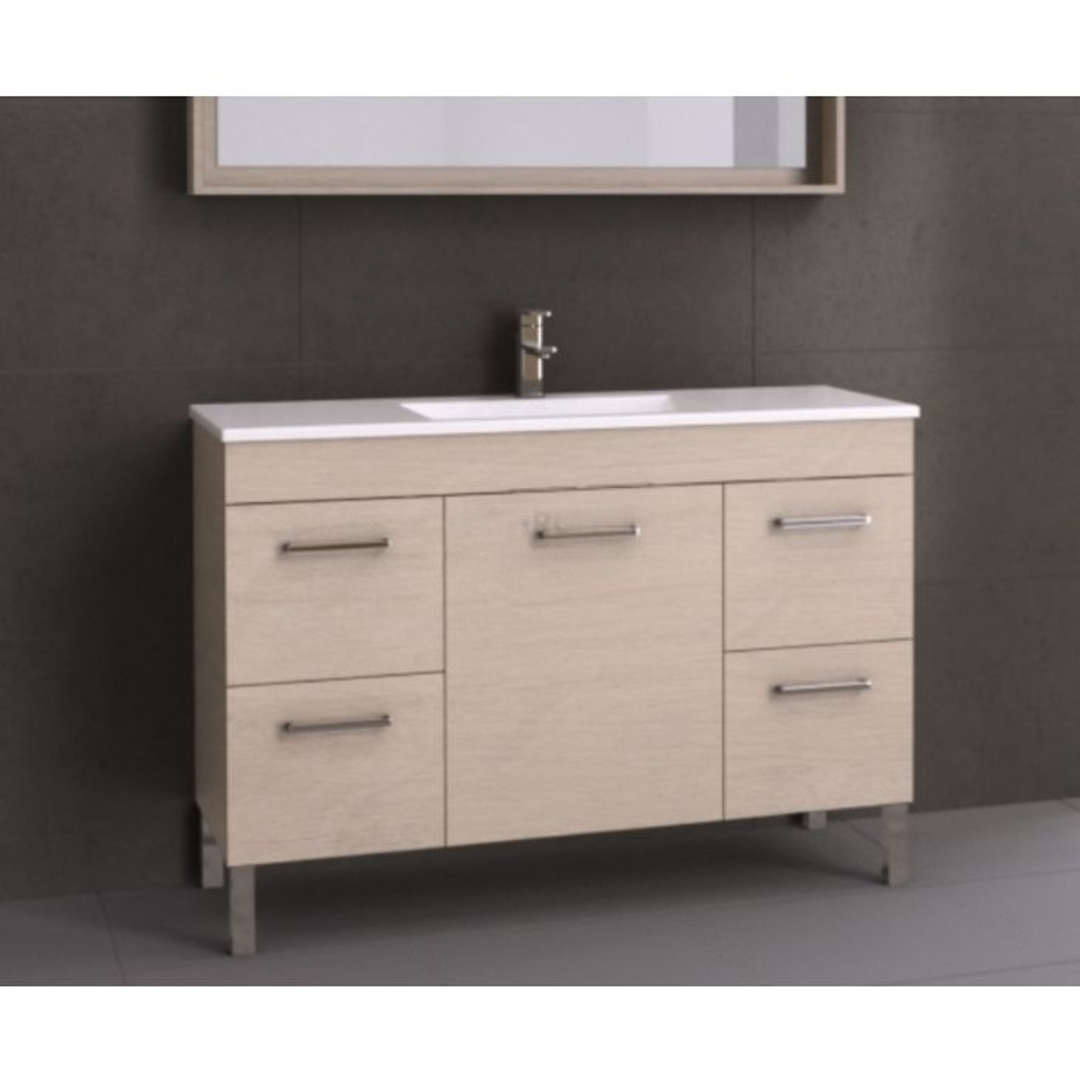 BARGO VANITY 1200MM ALPHA CERAMIC TOP ON LEGS(TIMBERLN P#:B12AL)