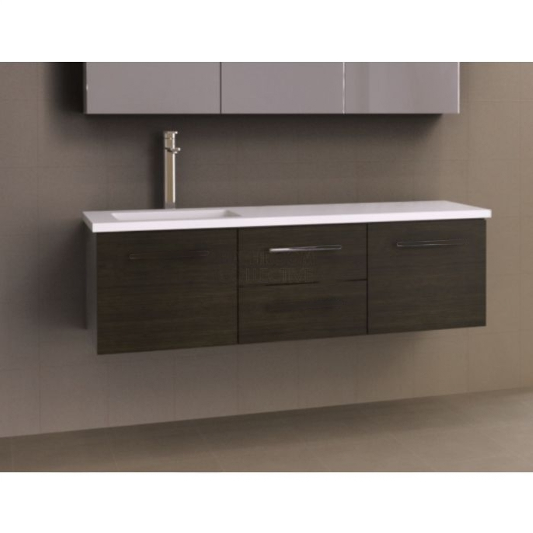 Timberline Dakota Wall Hung Vanity 1500mm Offset Left Bowl