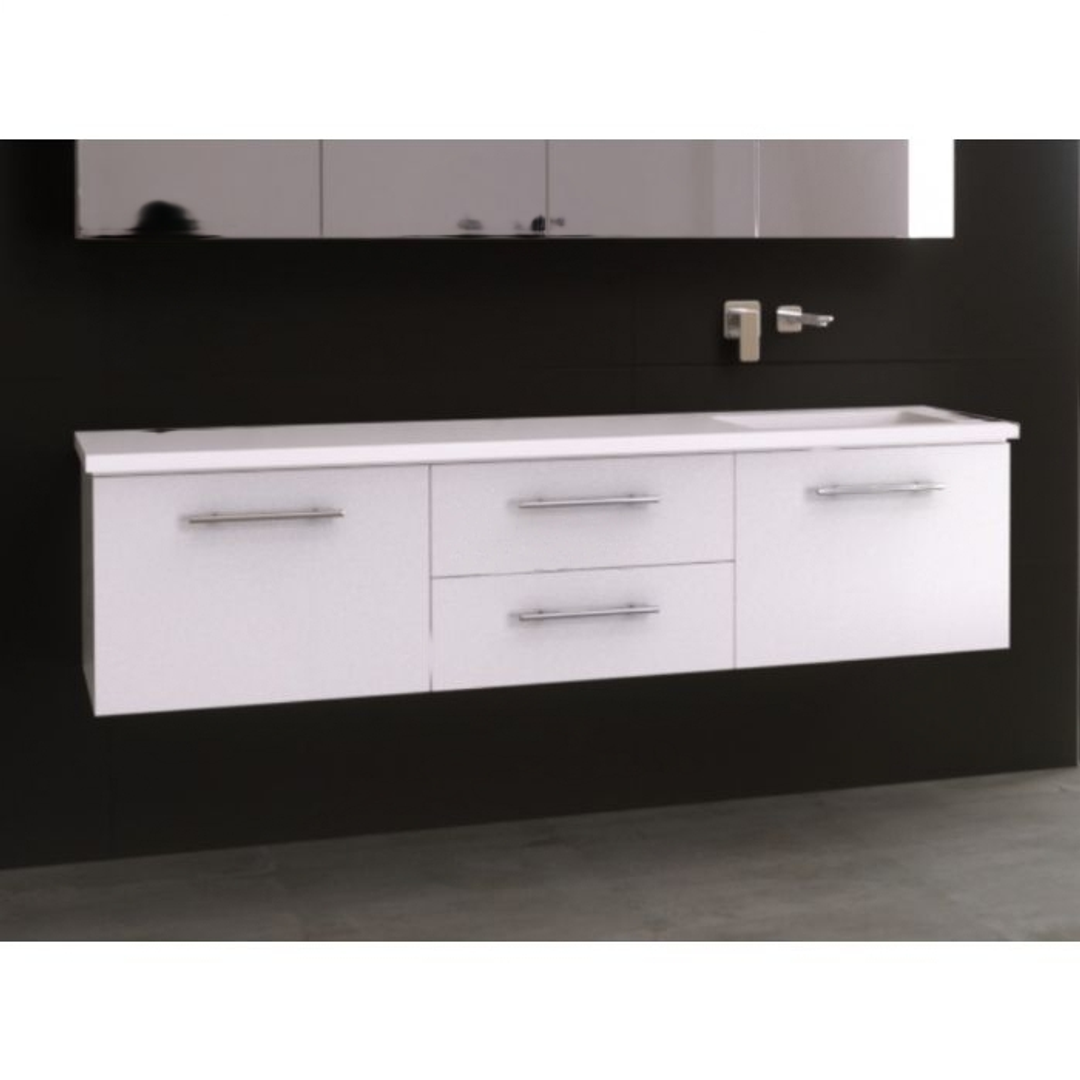 Timberline Dakota Wall Hung Vanity 1800mm Offset Left Bowl