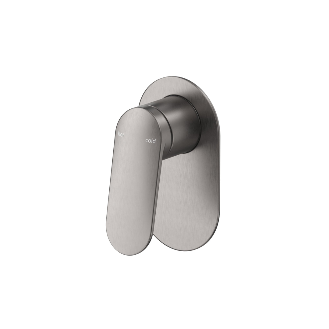Bella Vista Lantra Shower Mixer Oval Plate Trim Kit Only Gunmetal