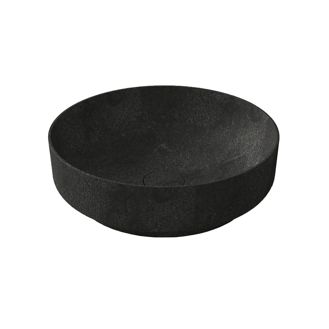 STREAMLINE SYNERGII STONE 40CM(DIA) X 12CM(H) ABOVE COUNTER BASIN W.MATCHING WASTE_PIETRA GREY