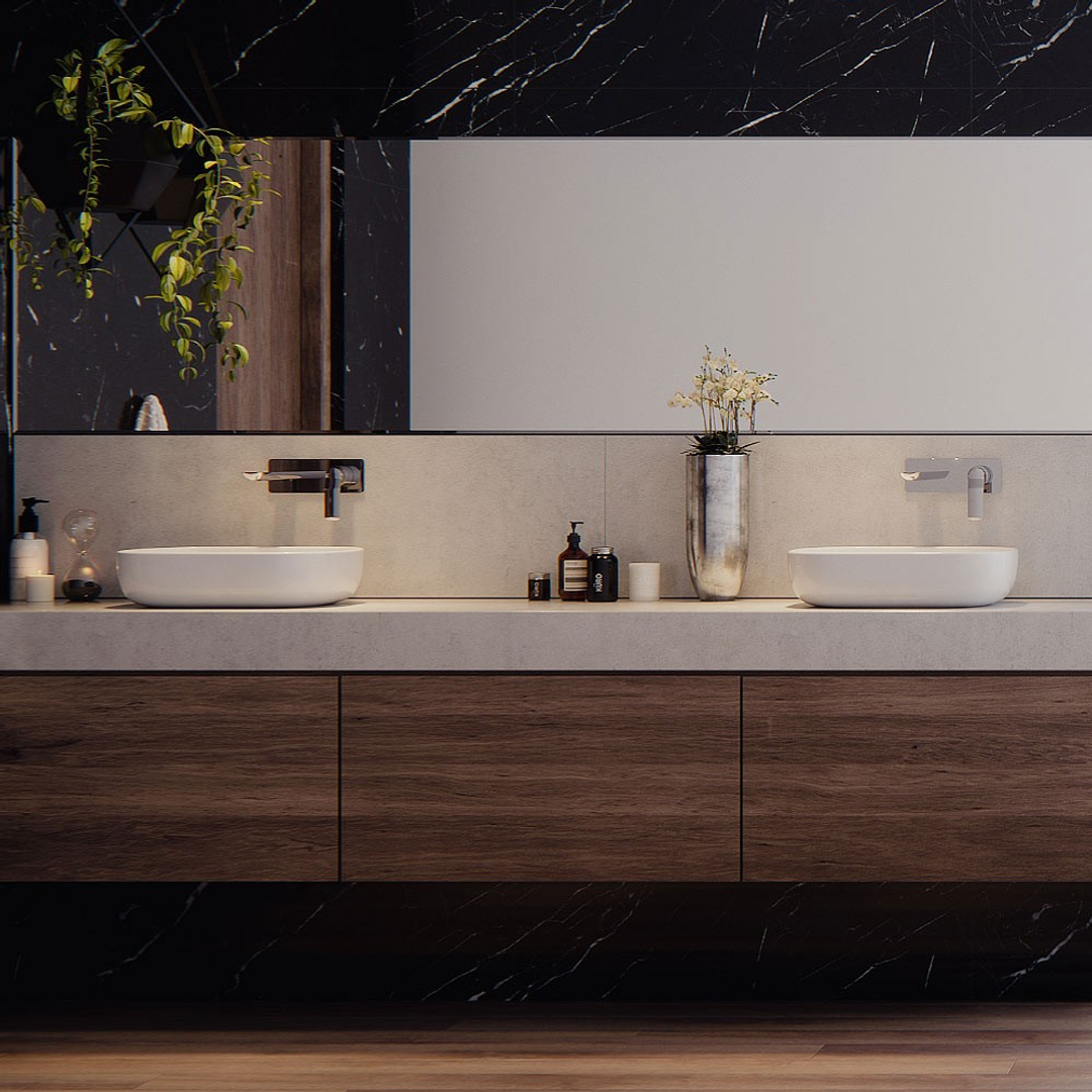 Streamline Synergii Wall Mounted Basin Mixer Chrome