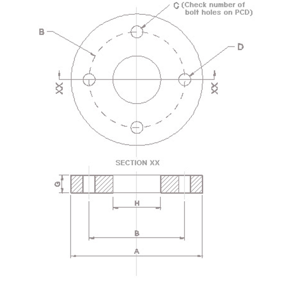Flange Adaptor 100Mm Table D Underground H/Duty Coated
