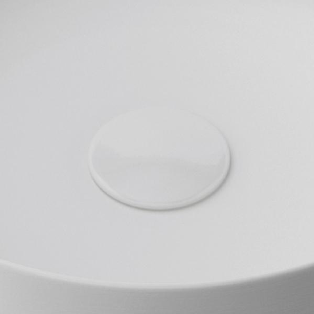 TIMBERLINE POP UP WASTE CERAMIC COVER NO OVERFLOW MATTE WHITE