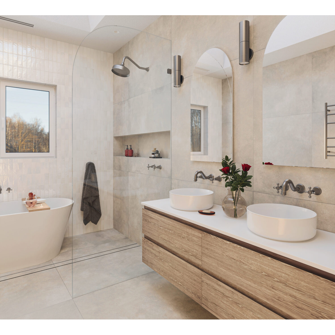 Linsol Vintage Brass Shower Head And Wall Arm - Gunmetal