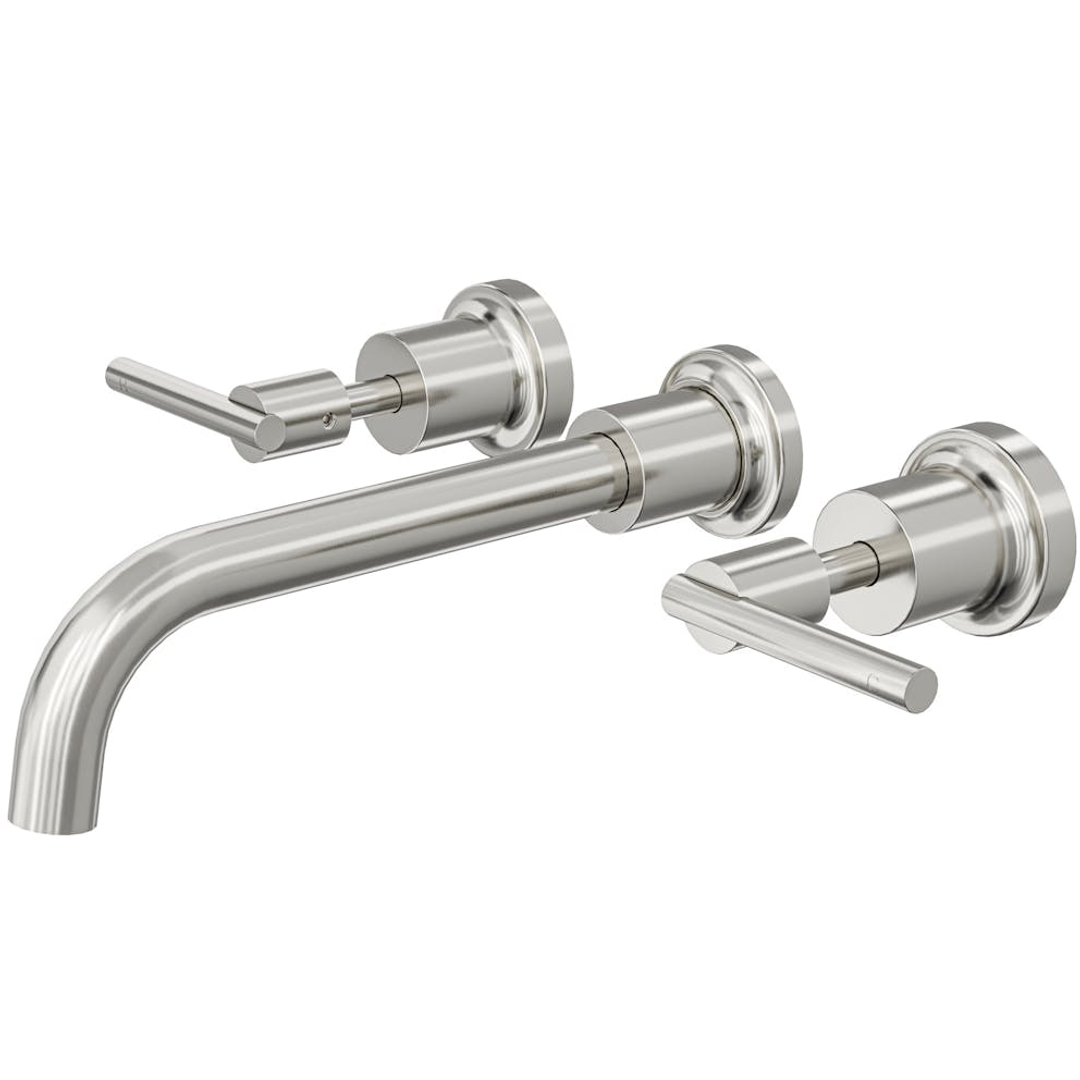 Linsol Tre Lever Handle Bath Set - Brushed Nickel