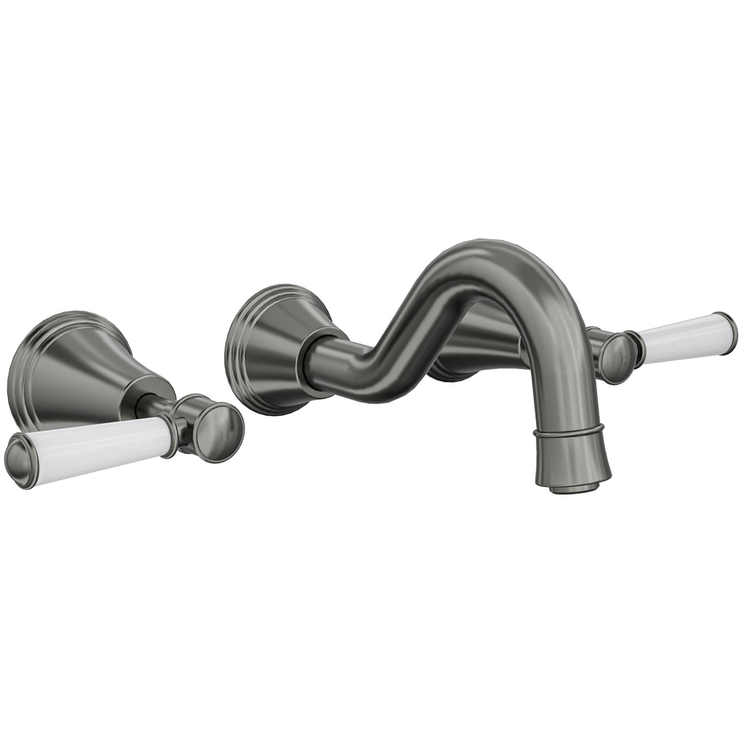 LINSOL Vintage Lever Handle Bath Set - Gunmetal