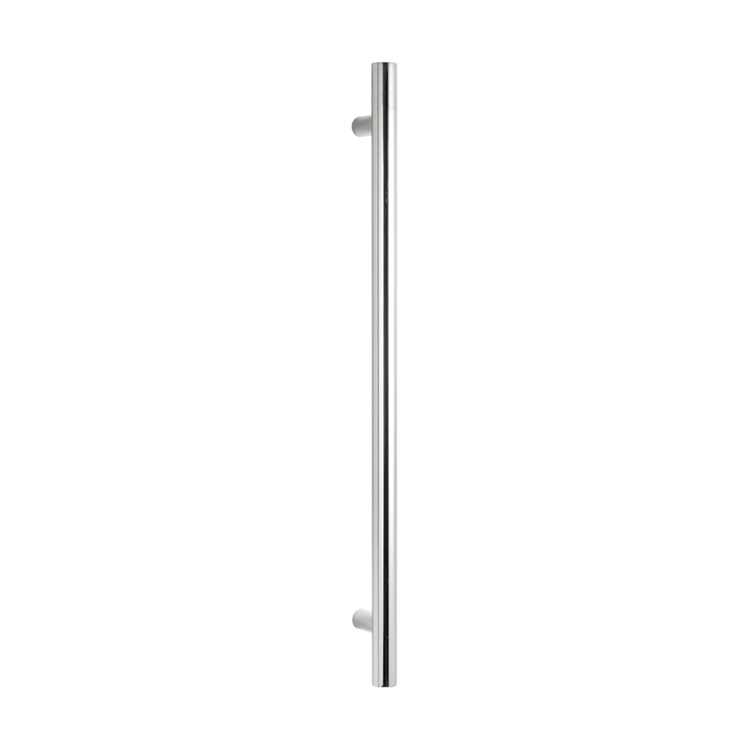 Radiant Polished Vertical 950Mm Round Non Heated Single Bar Towel Rail
