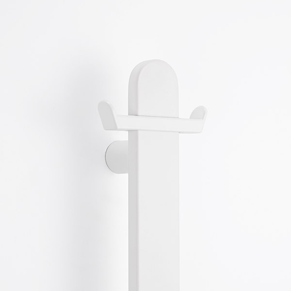 Radiant Vertical Flat Bar Towel Rail 50 X 930Mm Matt White