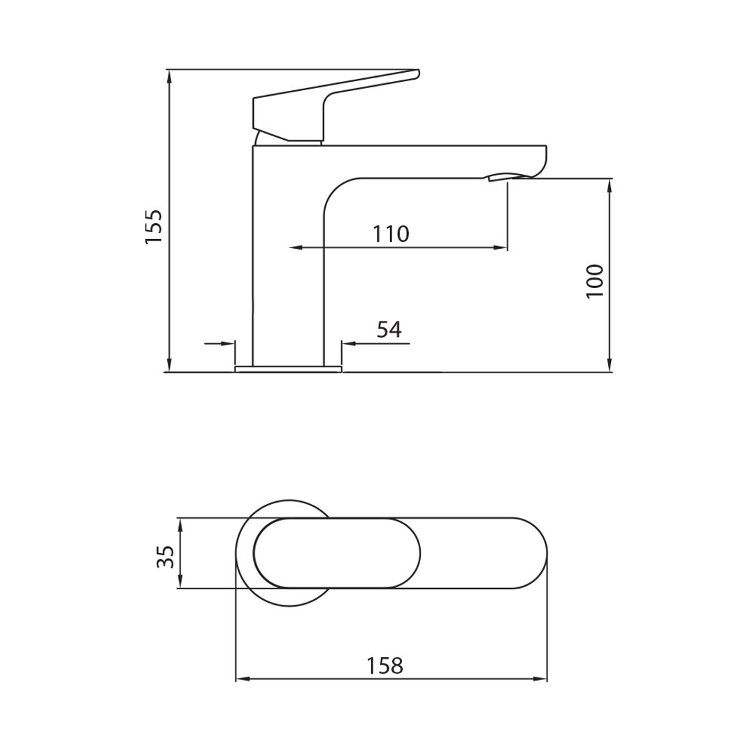 Nikko Basin Mixer Matte Black Zkk698.N6