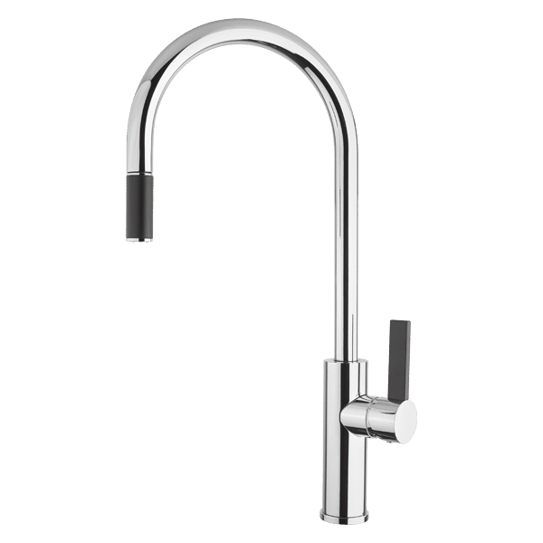 Abey Armando Vicario Luz G/Neck P/Out Mixer Brushed Chrome - Burdens Plumbing