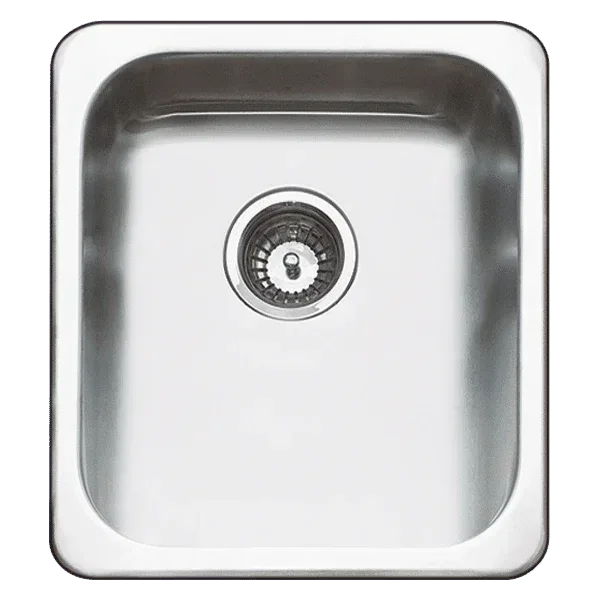 Abey Hunter Trough 1 Tap Hole With Bypass 406X466mm - Burdens Plumbing