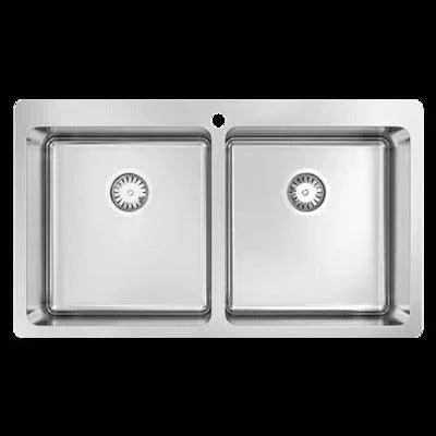 Abey Laundry Double Bowl With Dual Overflow - R25 - Burdens Plumbing