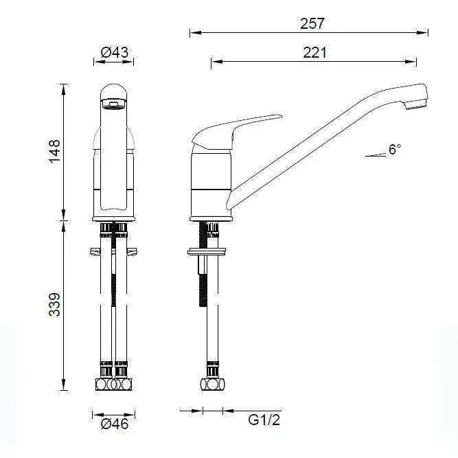 Abey Mix Master Kitchen Mixer - Burdens Plumbing