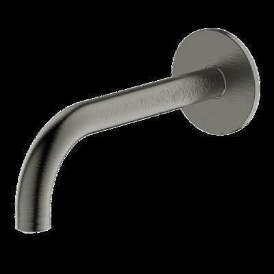 Abey Poco Curved 165mm Basin Spout Gun Metal 6S-C165-Gm - Burdens Plumbing