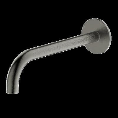 Abey Poco Curved 220mm Basin Spout Gun Metal 6S-C220-Gm - Burdens Plumbing