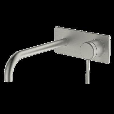 Abey Poco Wall Set 220mm Brushed Nickel 6B-Ws220-Bn - Burdens Plumbing