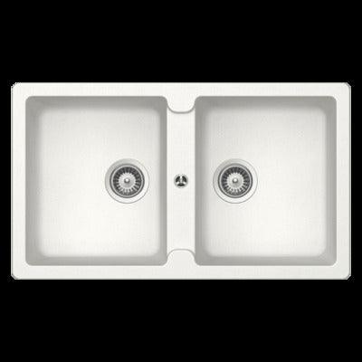 Abey Schock Typos Double Bowl Sink Alpina - Burdens Plumbing