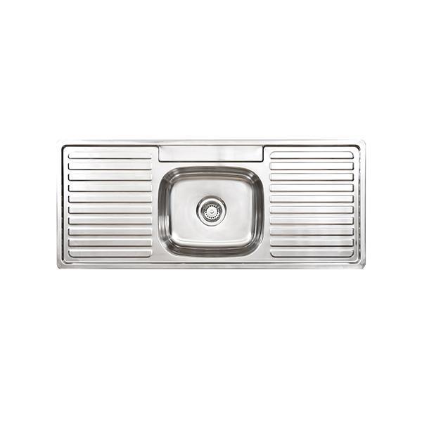 Acero S/S Sink 1B-2D 1200X500 1T By Seima(Seima P#:Sks-012-1T) - Burdens Plumbing