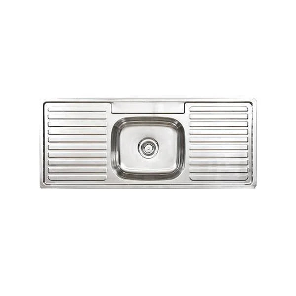 Acero S/S Sink 1B-2D 1200X500 1T By Seima(Seima P#:Sks-012-1T) - Burdens Plumbing