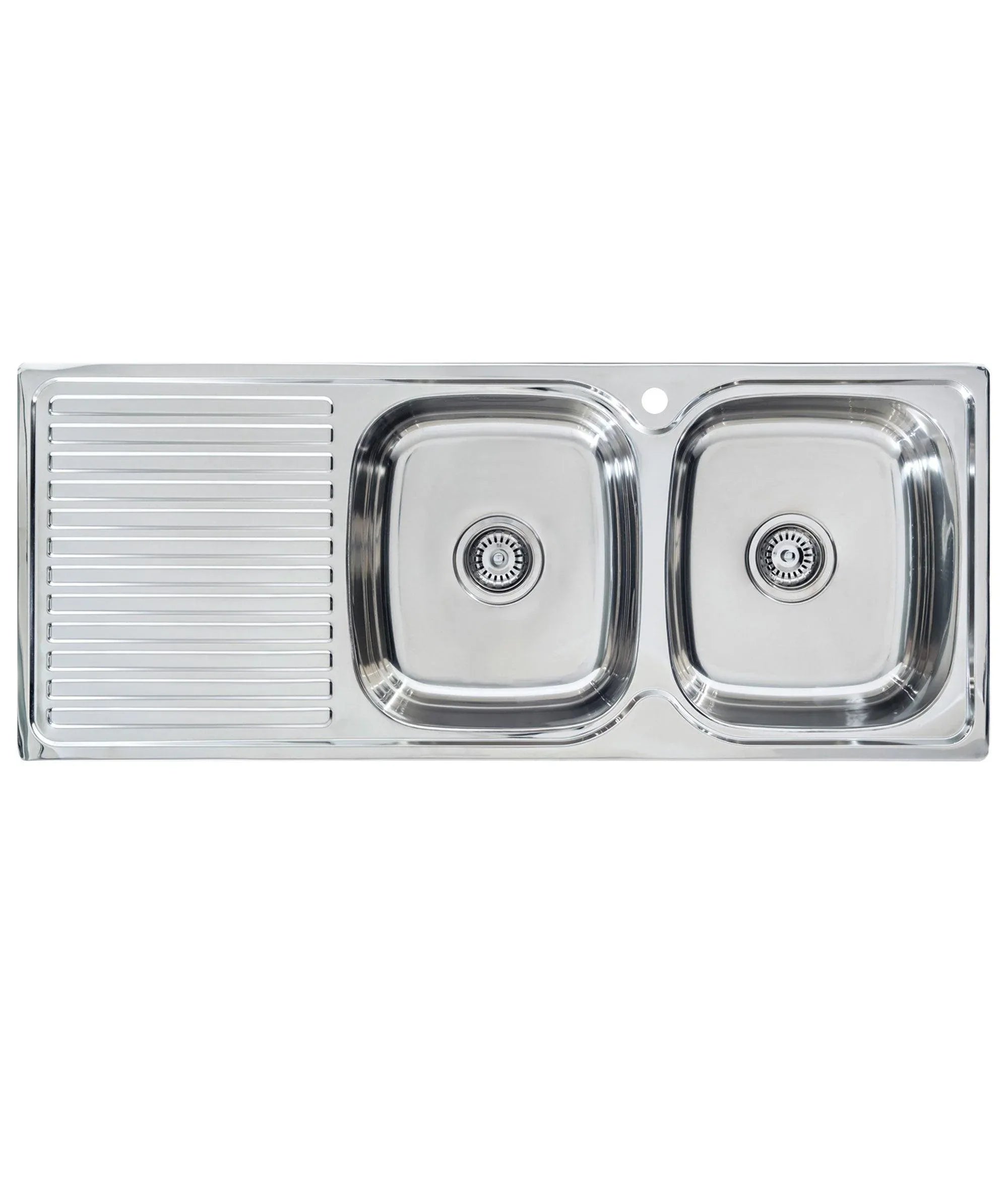 ACERO STAINLESS STEEL SINK LEFT HAND DRAINER 1200 X 480 - Burdens Plumbing