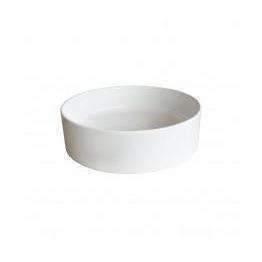 Arcisan Xoni 40 Dia Thin Round Above Counter Basin Matt White - Burdens Plumbing