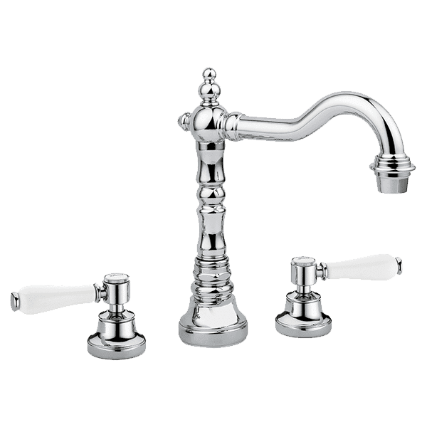 Armando Vicario Provincial 3 Piece Basin Set With Lever Handles - Burdens Plumbing
