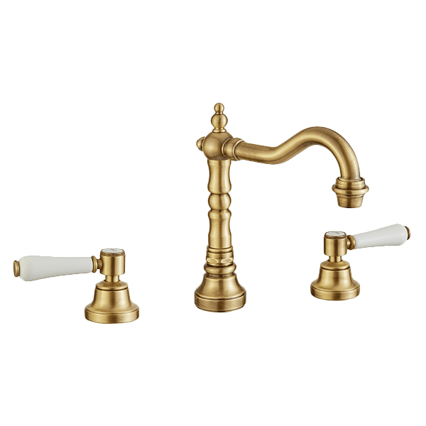 Armando Vicario Provincial 3 Piece Basin Set With Lever Handles - Burdens Plumbing