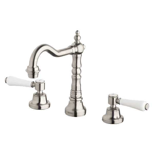 Armando Vicario Provincial 3 Piece Basin Set With Lever Handles - Burdens Plumbing