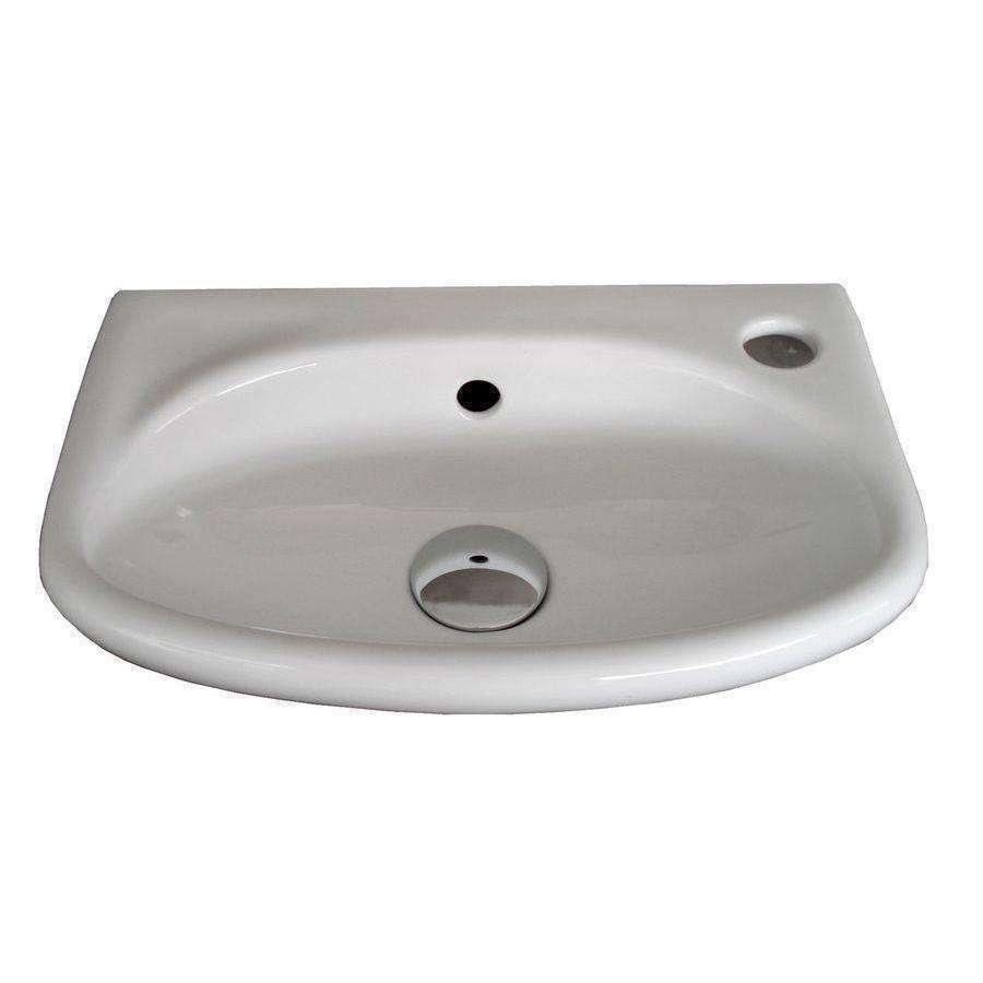 Aspire Unity Compact Wall Hung Basin 383X248 1Th Rhs White **Sbc- - Burdens Plumbing