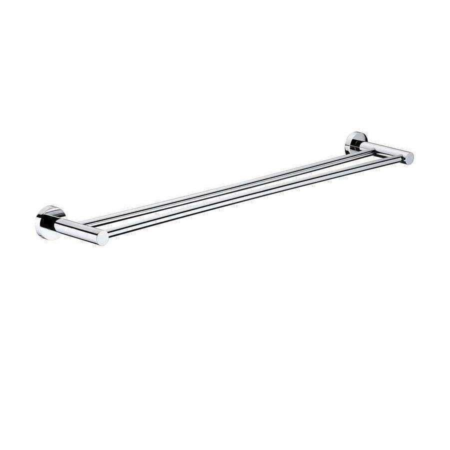Aspire Unity Round Double Towel Rail 800mm Chrome **23802** - Burdens Plumbing