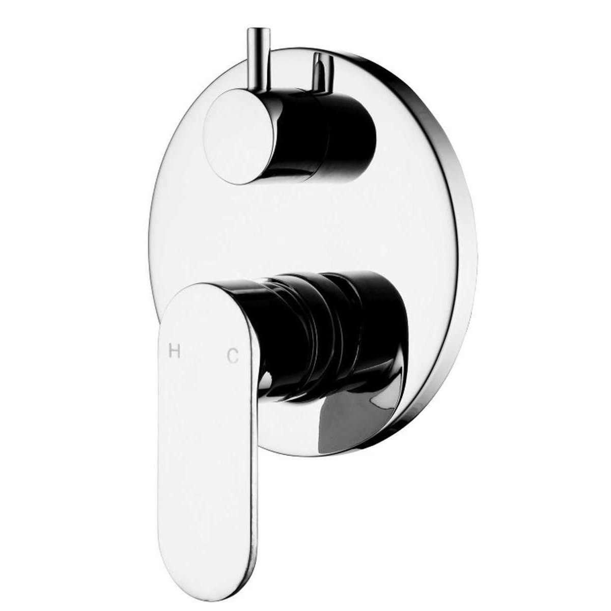 Aspire Unity **Round** Shower Mixer W/ Diverter Chrome - Burdens Plumbing