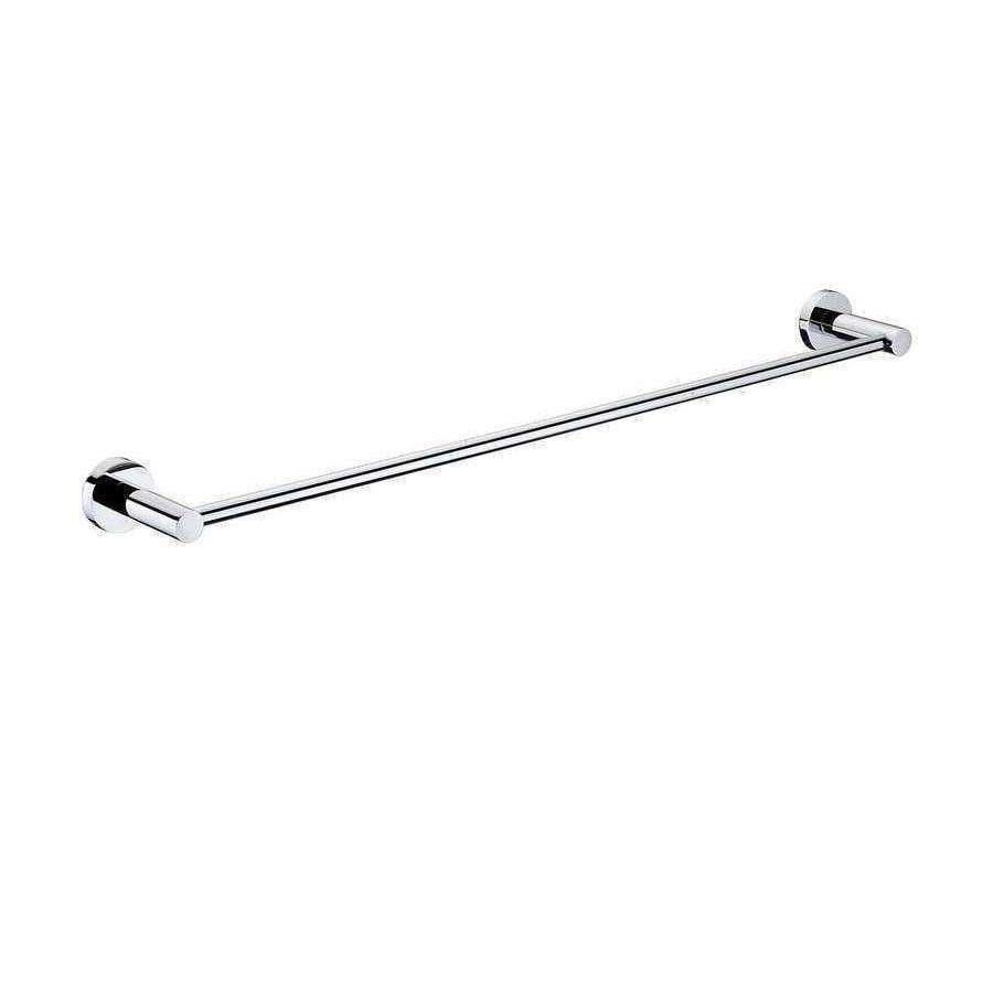 Aspire Unity Round Single Towel Rail 800mm Chrome **23801** - Burdens Plumbing