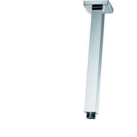Aspire Unity Shower Ceiling Dropper Square Brass 400mm - Burdens Plumbing