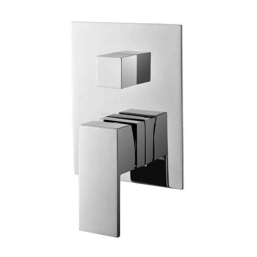 Aspire Unity **Square** Shower Mixer W/ Diverter Chrome - Burdens Plumbing