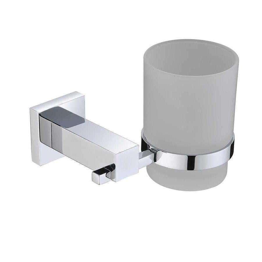 Aspire Unity **Square** Tumbler And Holder Chrome **24006** - Burdens Plumbing