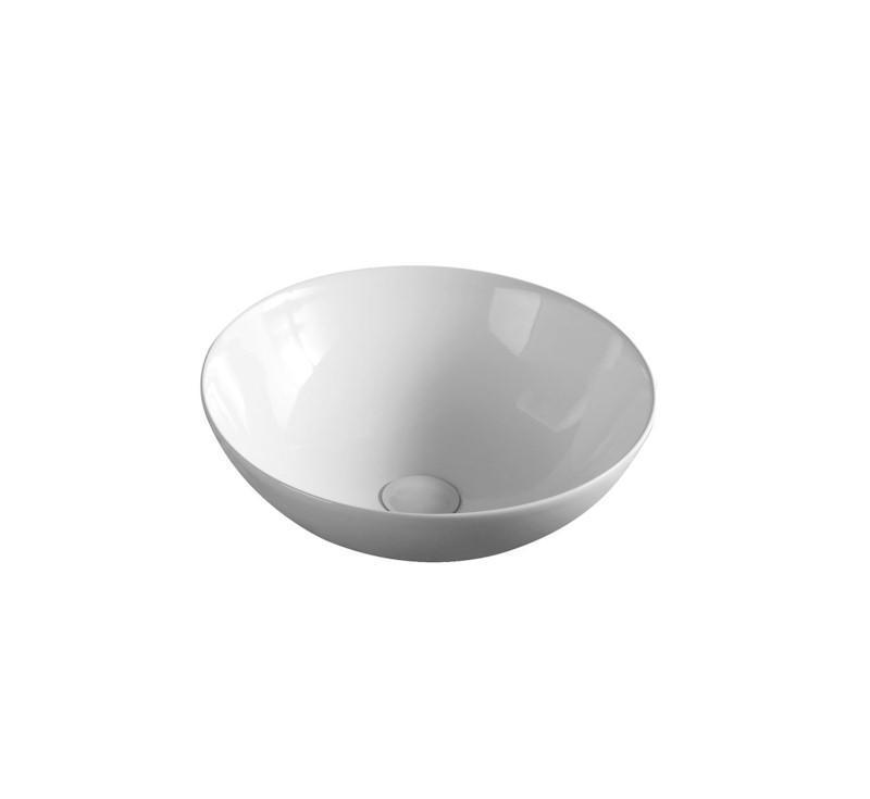 Aulic Argyle Gloss White Above Counter Basin 405 X 405 X 145mm - Burdens Plumbing
