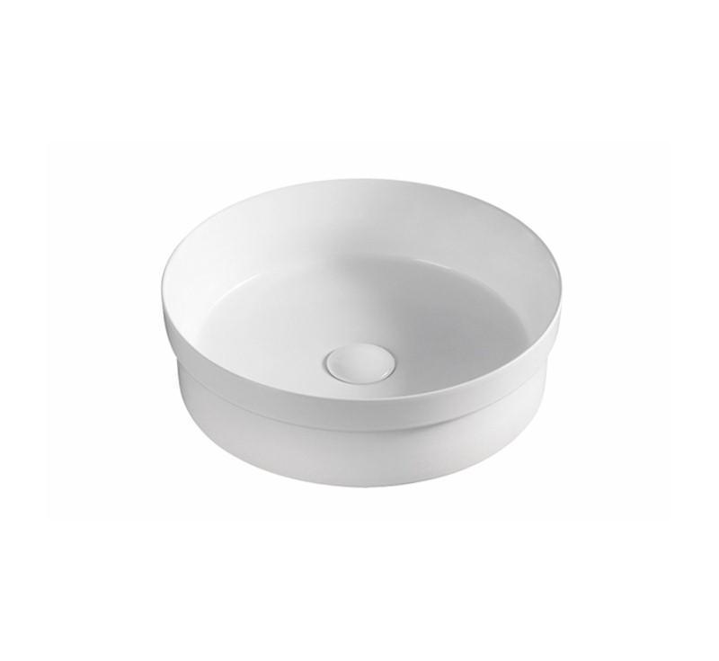 Aulic Xenia Gardinier Semi Inset Basin Gloss White 405 X 405 X 120mm - Burdens Plumbing