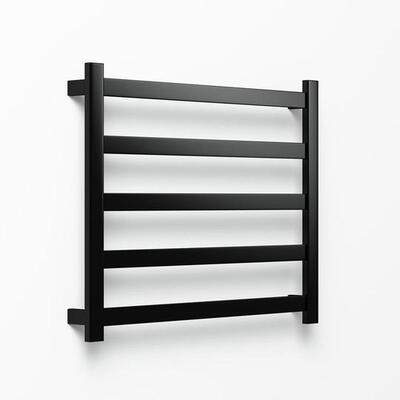 Avenir Hybrid 720 Heated Towel Ladder Matt Black Hyh-72X90 Mb - Burdens Plumbing