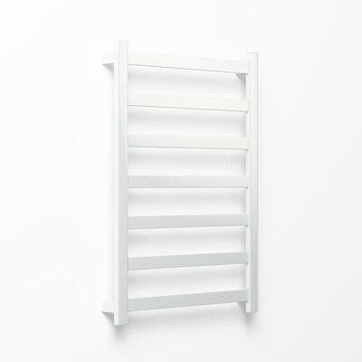Avenir Hybrid Heated 7 Bar Towel Rail 102X75Cm Mirror Stainless - Burdens Plumbing