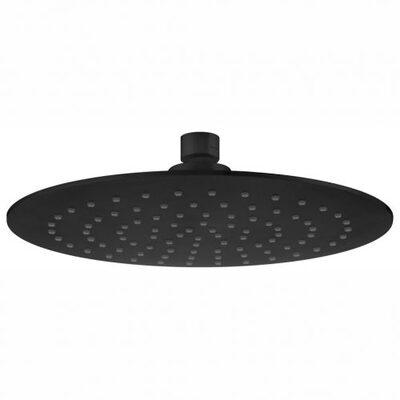 Bathe Neu 230 Round Abs Overhead Shower M/Black - Burdens Plumbing