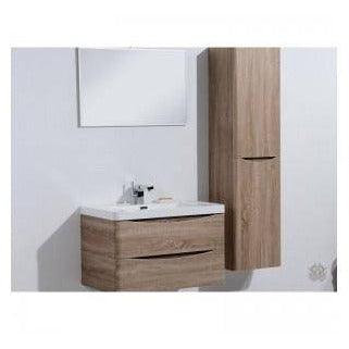 Belbagno Ancona 900mm Wall Hung Vanity White Oak 900 X 480 X 450 - Burdens Plumbing