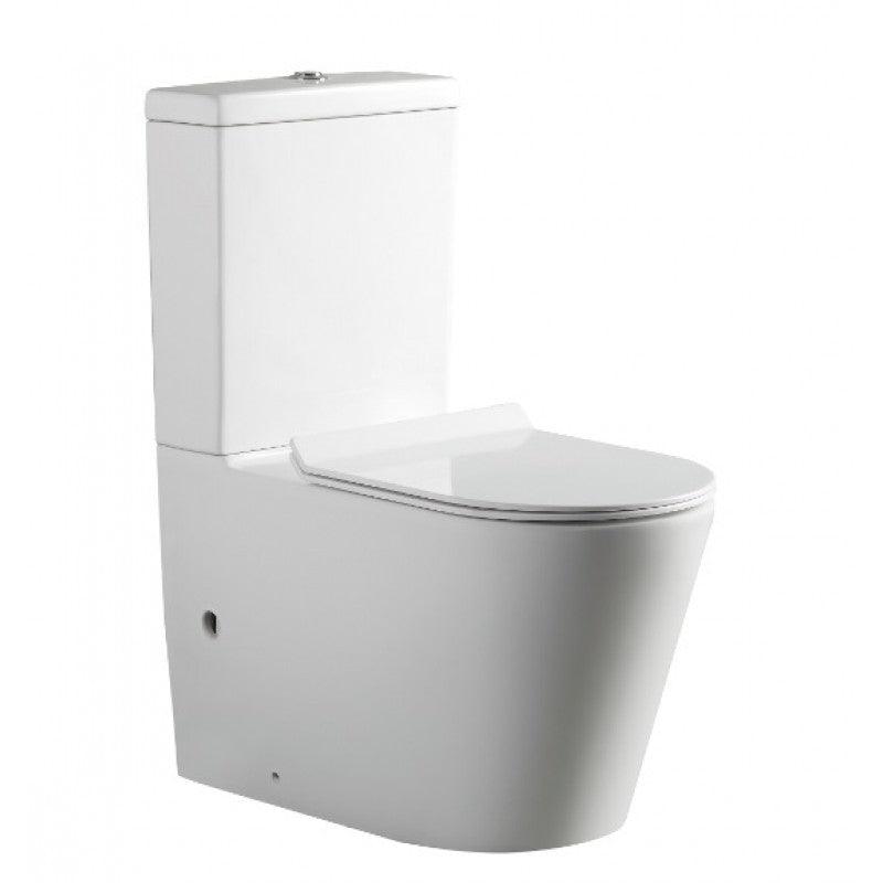 Belbagno Flay-R Rimless Nano Glaze Toilet Suite Bb007Cpr - Burdens Plumbing