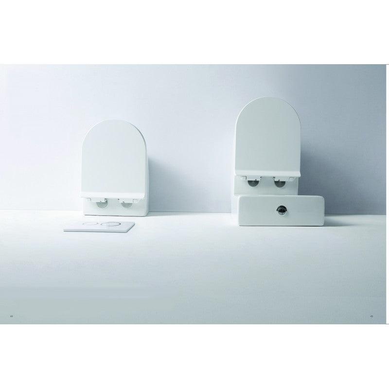 Belbagno Flay-R Rimless Nano Glaze Toilet Suite Bb007Cpr - Burdens Plumbing