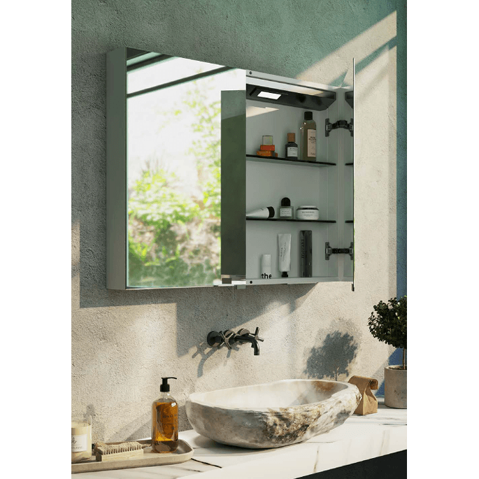 Belbagno Led 900mm Mirror Cabinet 900 X 112 X 700 Spc-2-900-II - Burdens Plumbing
