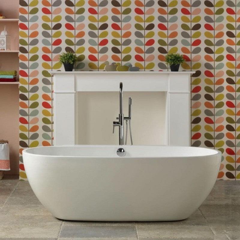 Belbagno Palermo 1750mm Free Standing Bath Gloss White - Burdens Plumbing