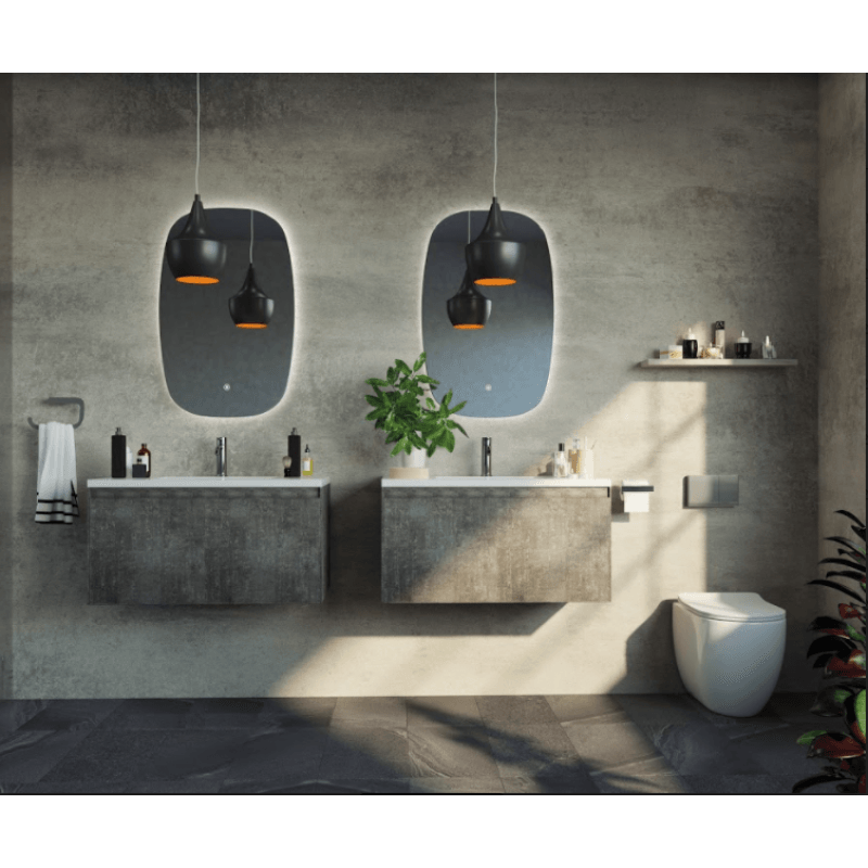 Belbagno Prado Mable Oak 750mm Wall Hung Vanity 750 X 480 X 450 - Burdens Plumbing