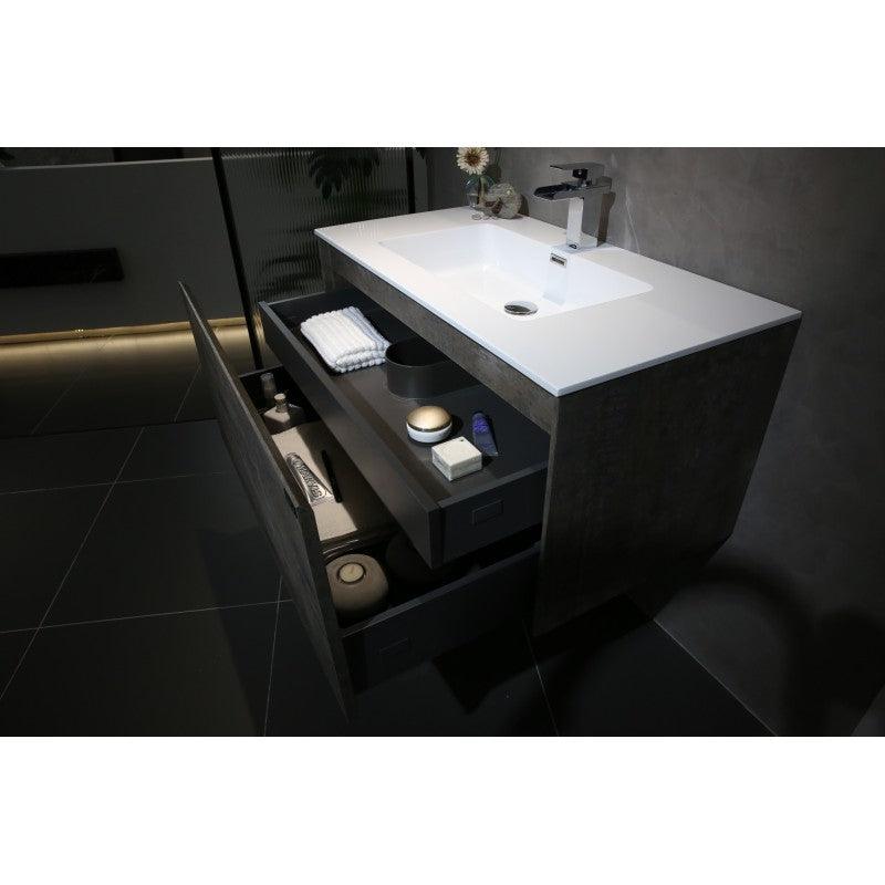 Belbagno Prado Mable Oak 750mm Wall Hung Vanity 750 X 480 X 450 - Burdens Plumbing