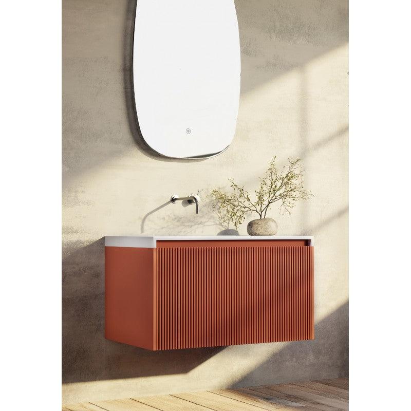 Belbagno Rimini 800mm Wall-Hung Vanity Inc Basin - Burdens Plumbing