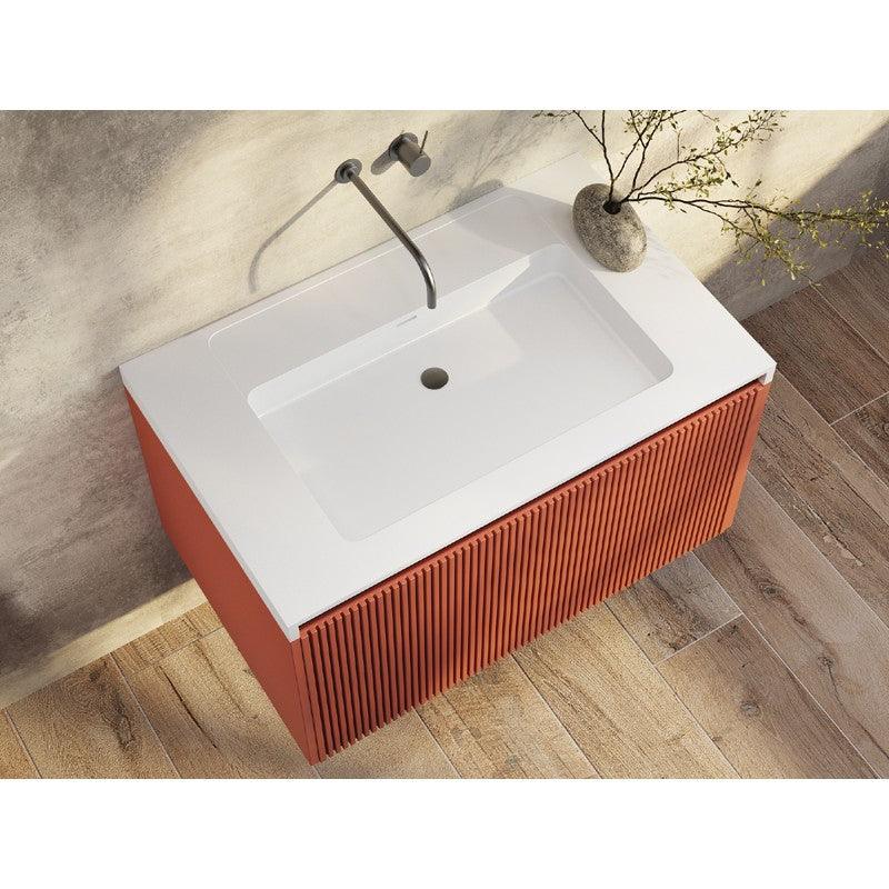 Belbagno Rimini 800mm Wall-Hung Vanity Inc Basin - Burdens Plumbing